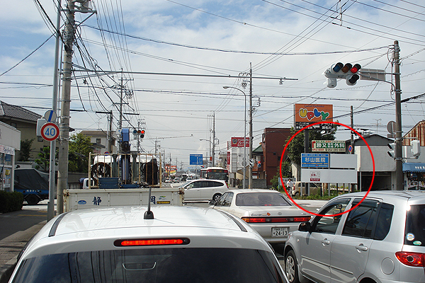 葵区瀬名川（新北街道沿い・瀬名川交差点）